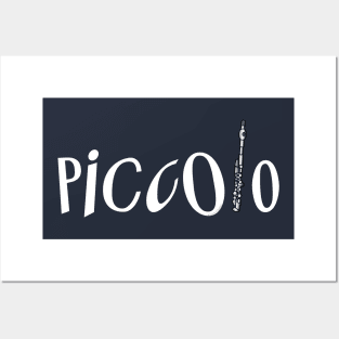 Piccolo In Piccolo White Text Posters and Art